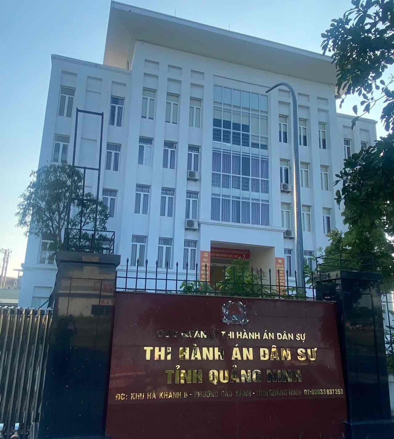 Đầu tư trụ sở cơ quan Thi hành án dân sự giai đoạn 2021-2025 trên địa bàn tỉnh Quảng Ninh